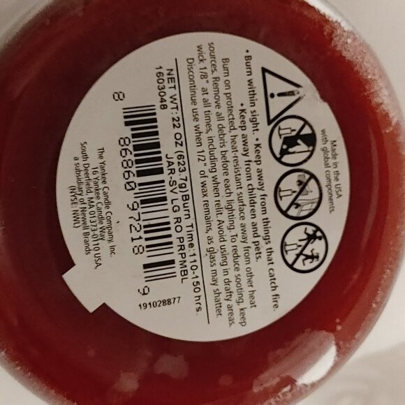 Yankee Candle Pear Pomegranate Bellini Jar Candle BNWT 22oz - Picture 5 of 5